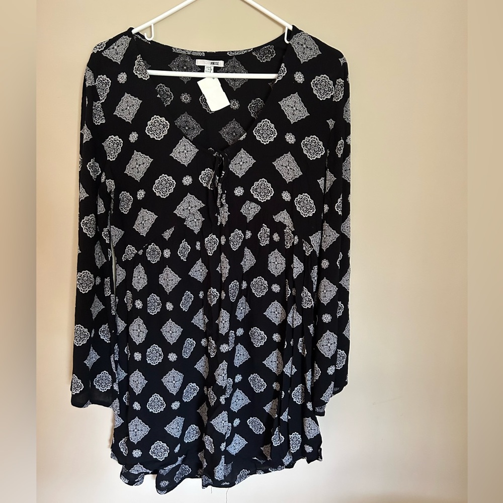 Anthropology Amuse Society Boho Tunic Dress, Size S